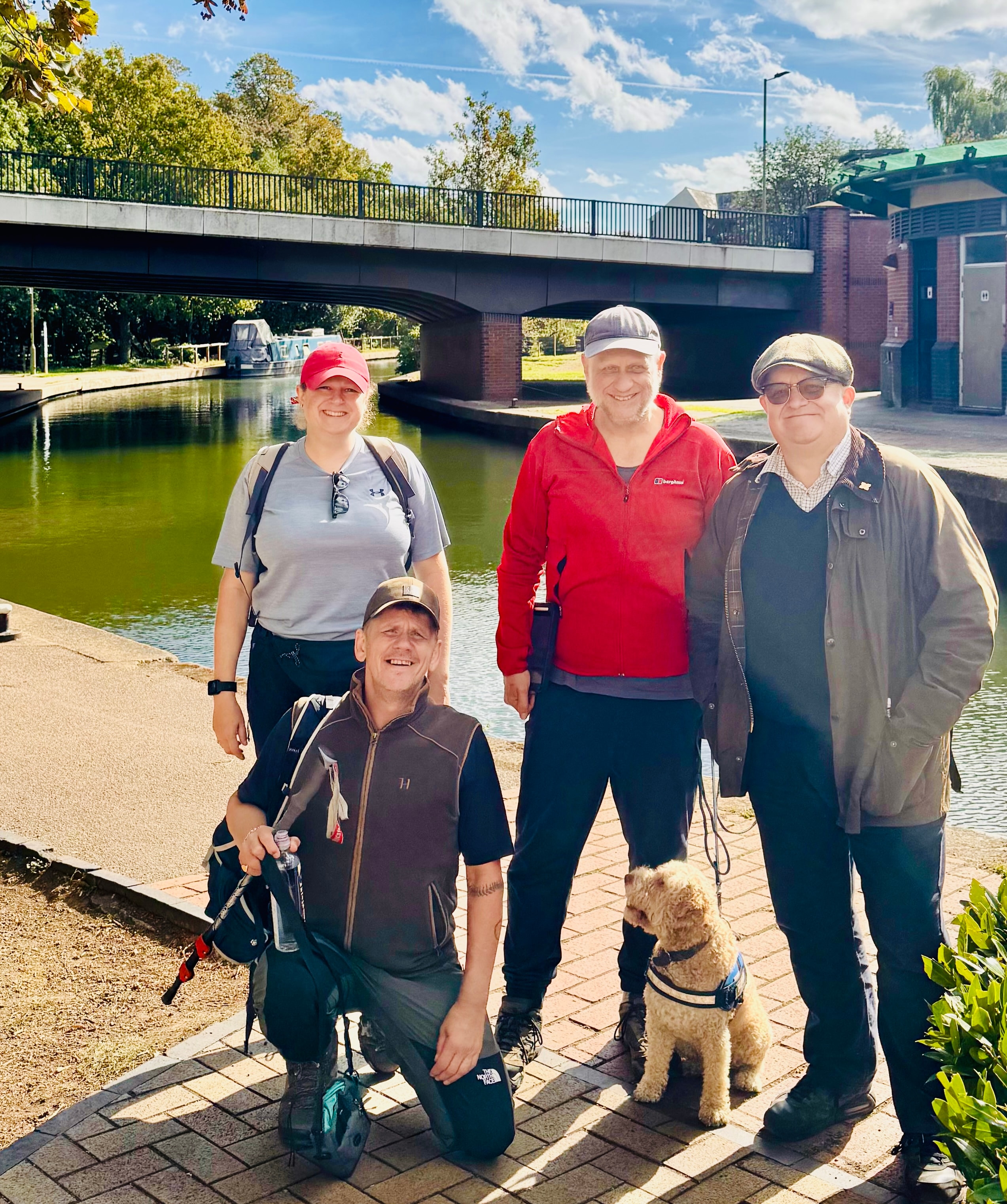Susanne, Marc, Paul, Woody and Ian at Castle Quay, central Banbury
